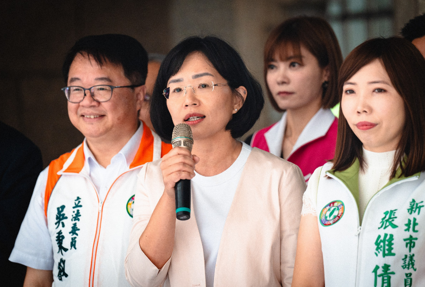 蘇巧慧參選民進黨新北市黨部主委（圖為其登記參選時發言） 圖：蘇巧慧辦公室提供