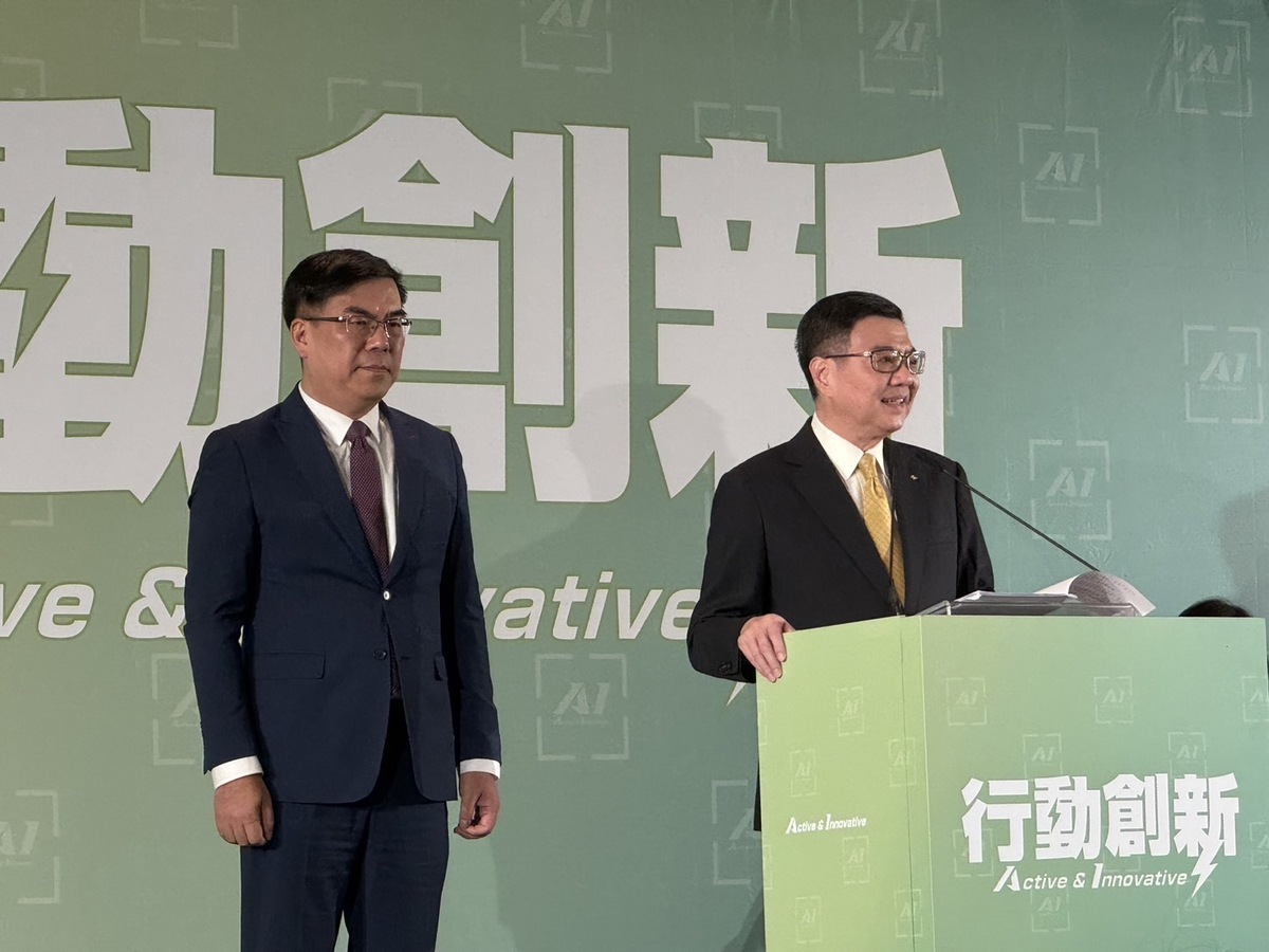 準閣揆卓榮泰介紹新任環境部長彭啟明。 圖：謝莉慧/攝