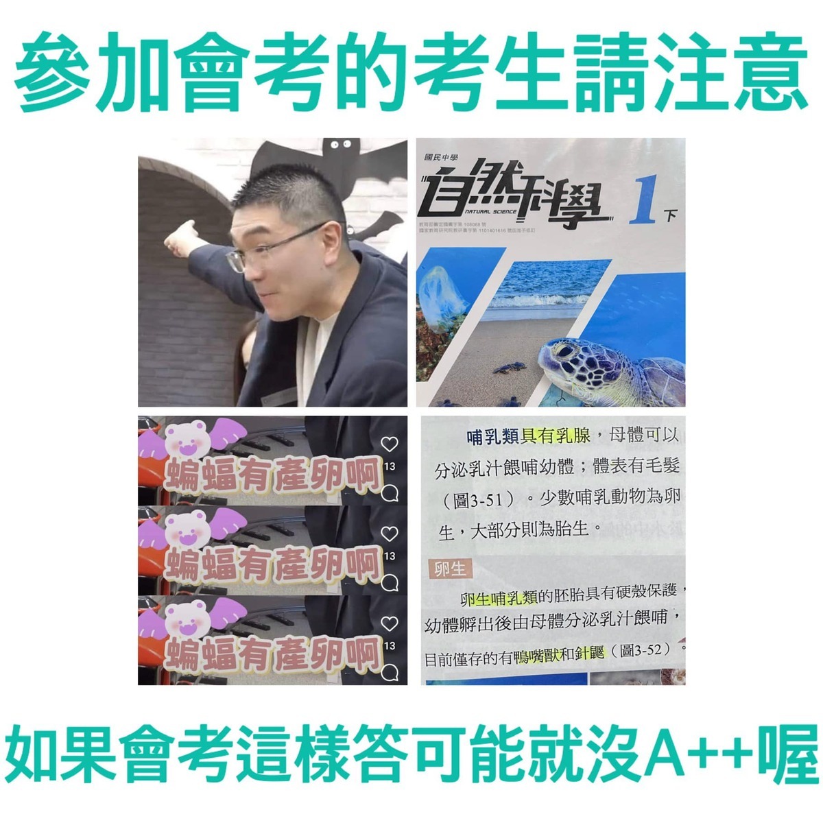 謝國樑誤稱隧道「有蝙蝠產卵」，引發熱議。 圖：取自張之豪臉書