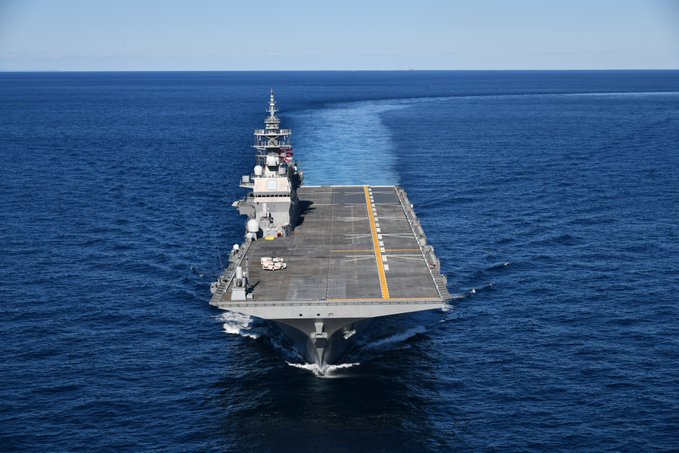 日期定了！日本準航艦「加賀號」9/17出發赴美 測試F-35B起降