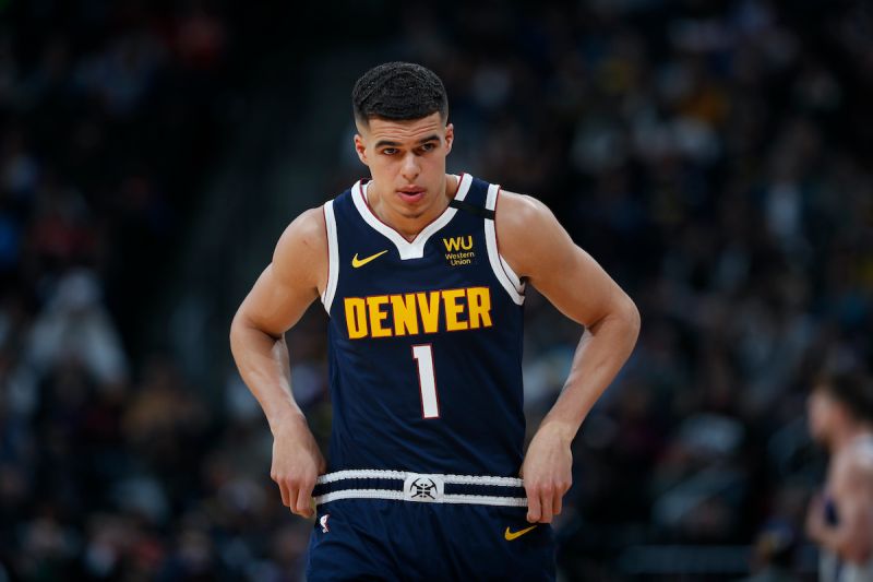 金塊金塊小前鋒Michael Porter Jr.近期家庭問題不斷，哥哥Jontay Porter過去因為涉賭遭終身禁賽，弟弟Coban Porter今日則是傳出，因酒後駕車釀禍被判處6年有期徒刑。 圖：達志影像／美聯社