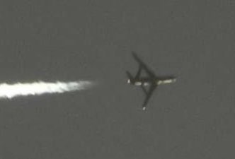中國的一架高空偵察無人機_ WZ-7 間諜無人機，在菲律賓附近被發現。 翻攝自 Keen Sentinel X