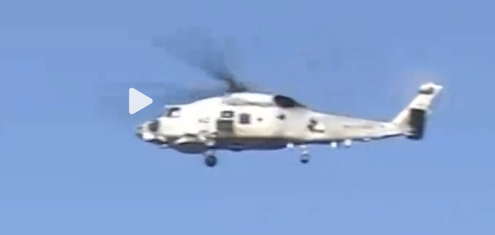 日本海上自衛隊近期有 2 架 SH-60K 直升機在訓練中失聯。 圖：翻攝自海客新聞