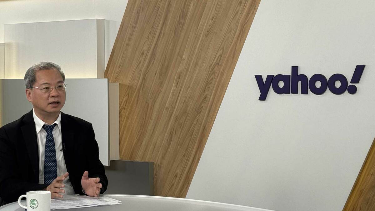 國發會主委、準行政院秘書長龔明鑫今（24）日接受YahooTV網路節目《齊有此理》專訪。 圖：YahooTV網路節目《齊有此理》提供