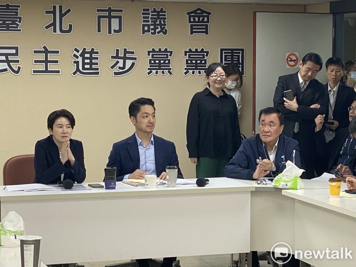 台北市長蔣萬安今赴北市議會民進黨團報告重大法議案。 圖：周煊惠 / 攝