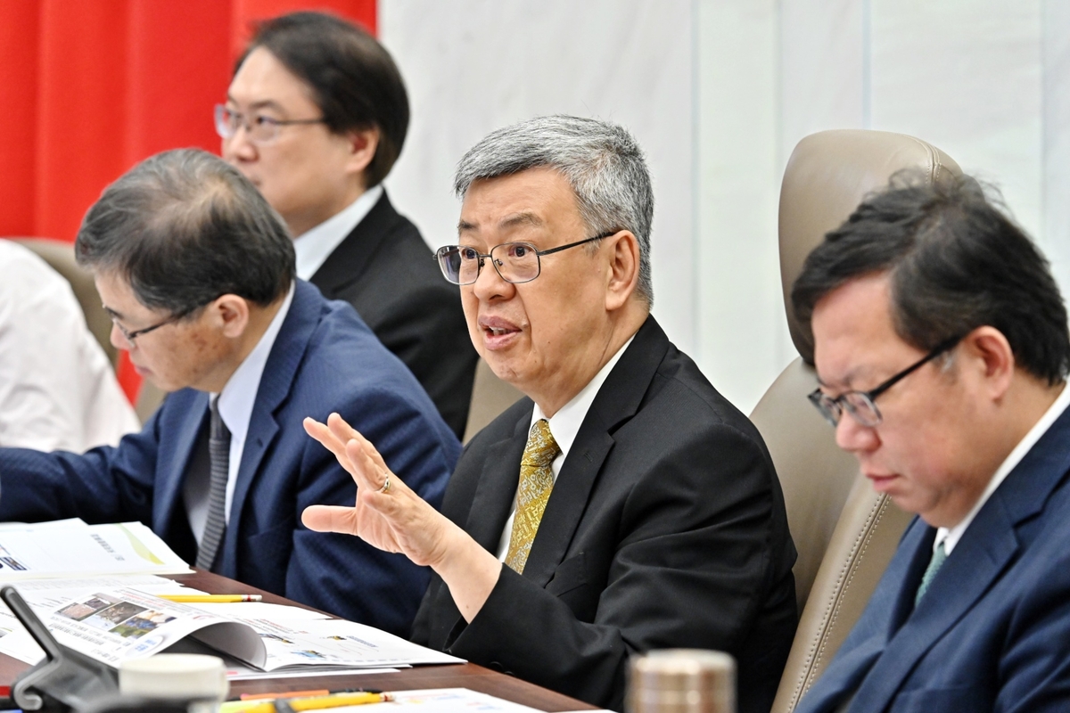 陳建仁24日主持行政院113年第2次治安會報。 圖：行政院提供