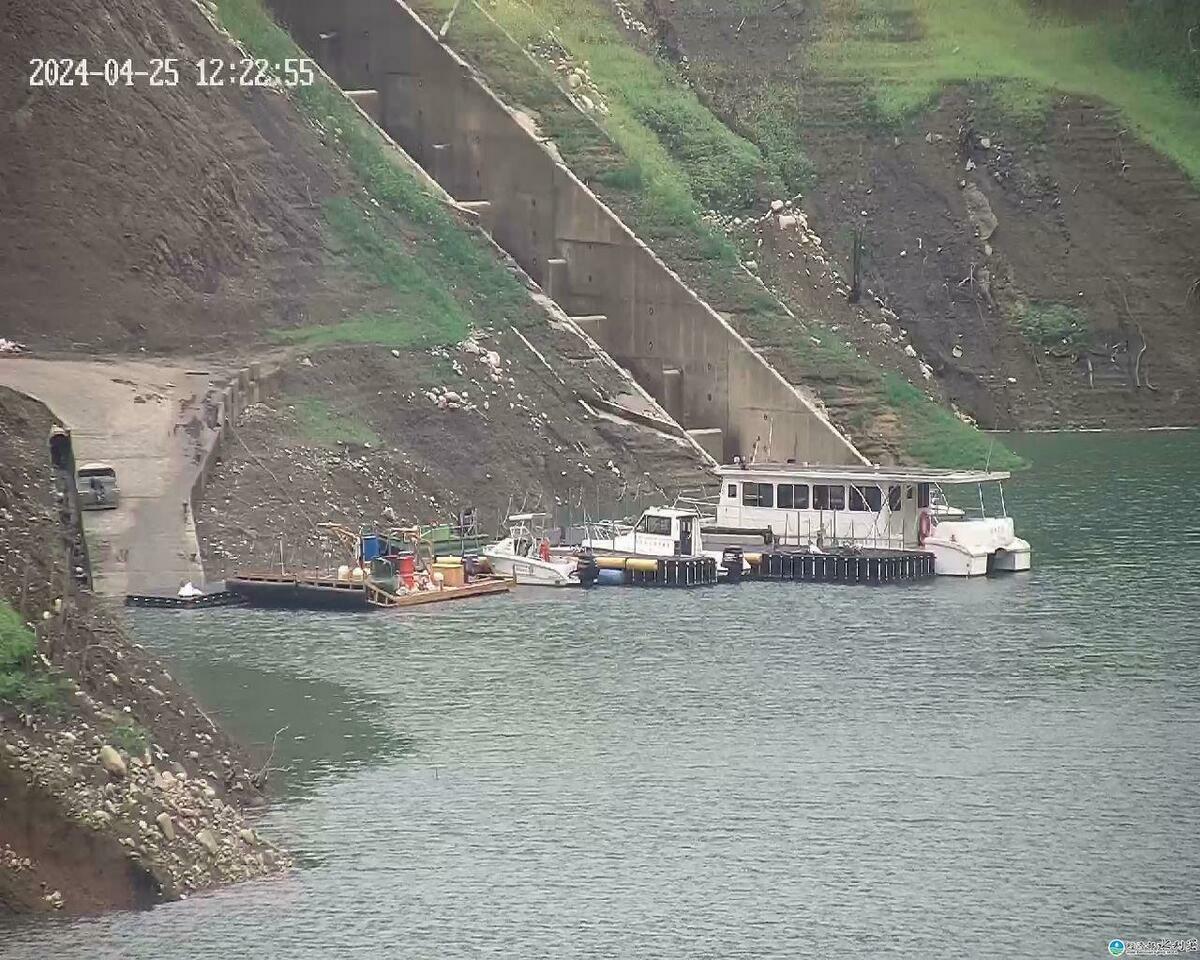 鯉魚潭水庫蓄水效益1040萬噸是這波鋒面最大贏家。 圖：取自鯉魚潭水庫即時影響