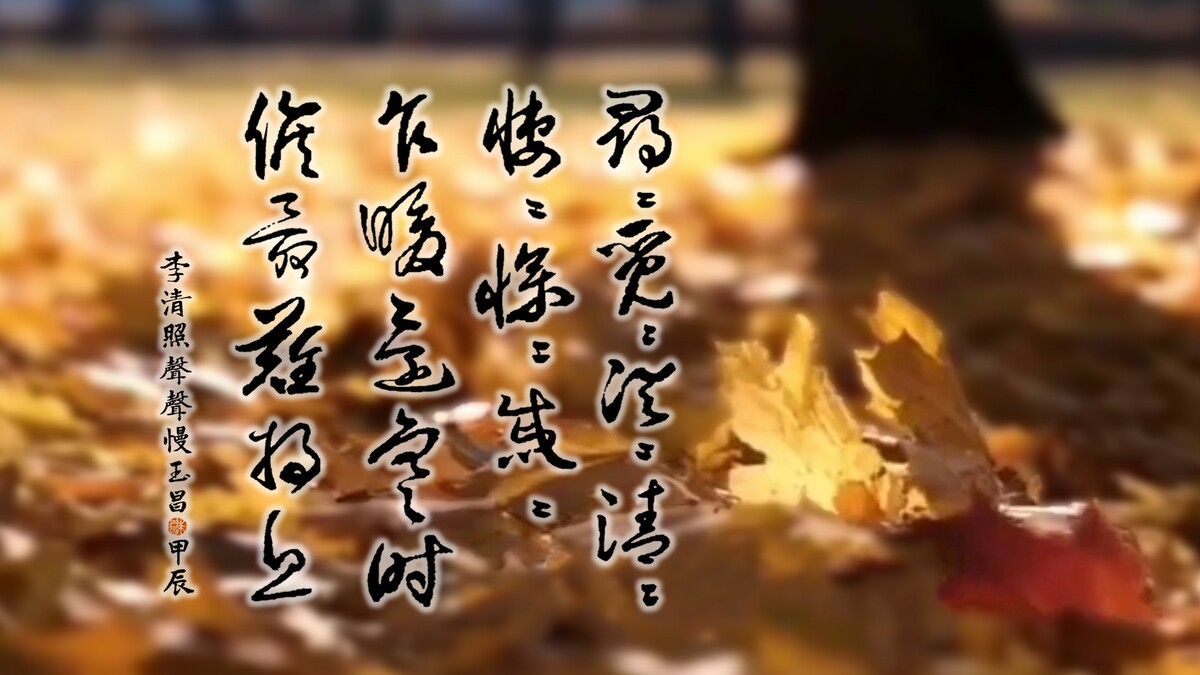 聲聲呢喃聲聲慢，李清照憑藉文字將心底煩憂擔慢慢卸了下來。 圖：朱玉昌/提供