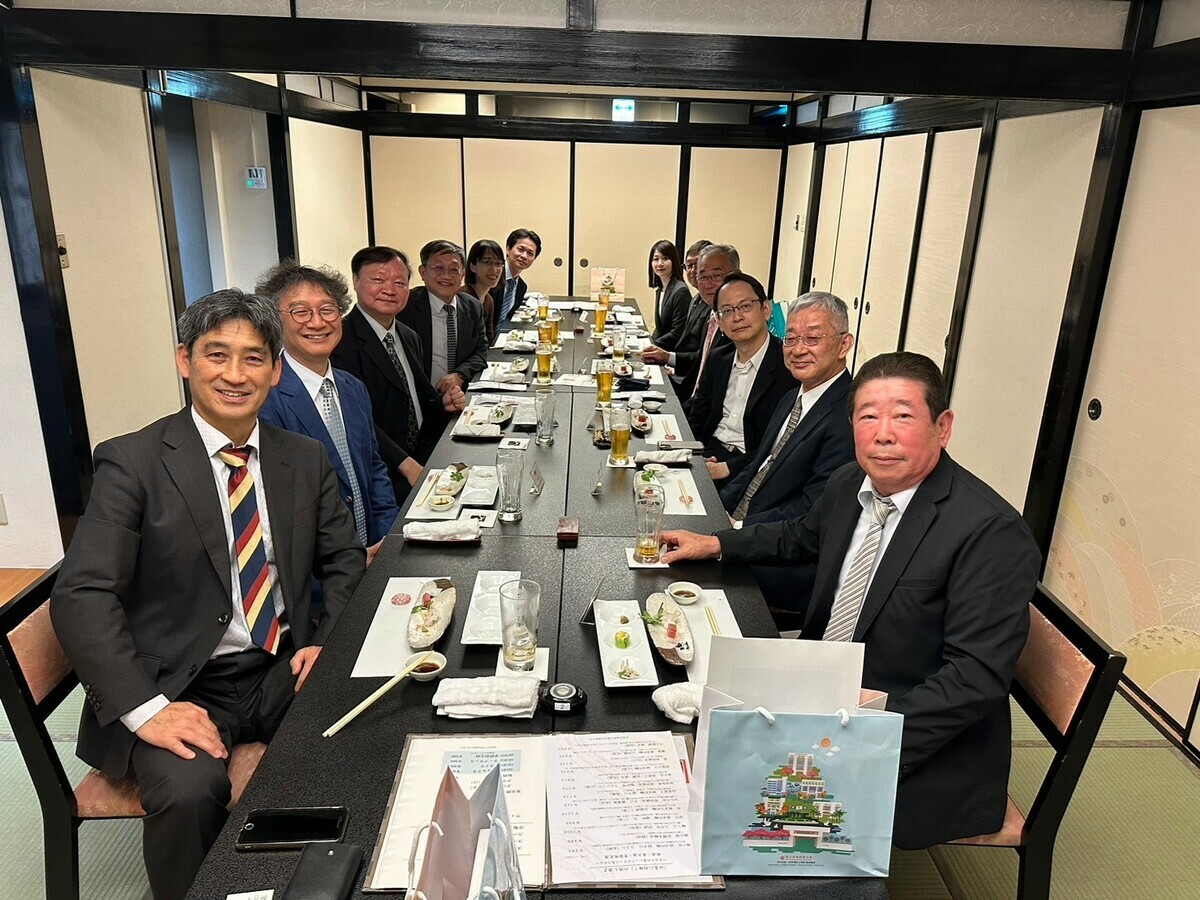臺北駐日經濟文化代表處設宴邀雙方進行交流。 圖：高師大/提供