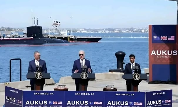 AUKUS 已對中國海軍的擴張構成威脅。 圖 : 翻攝自包明說