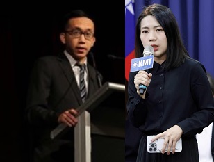 台中市研考會主委劉彥澧（左圖，翻攝自台中市府）與妻子立委徐巧芯（右圖，翻攝自臉書）被爆知情劉向婕涉洗錢案，引發熱議。 圖：新頭殼合成