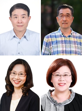 行政院30日提名翁柏宗(左上)、陳炳宏(右上)、羅慧雯(左下)及詹懿廉(右下)等4人出任新任NCC委員。 圖：行政院提供