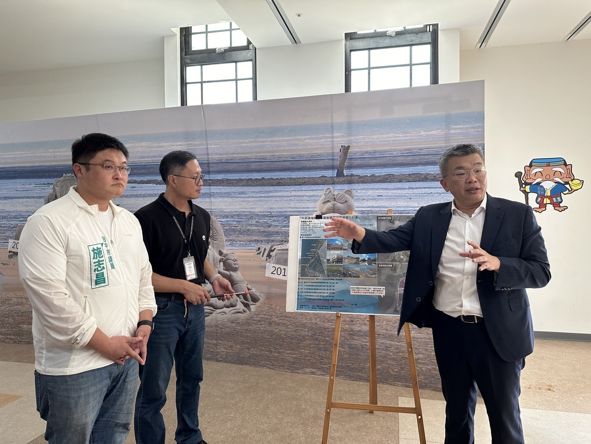 蔡其昌說，大安濱海樂園此次也爭取觀光署3千萬的經費，進行南園的改善工程，也就是大安媽祖園區周邊環境改善。 圖：蔡其昌服務處/提供