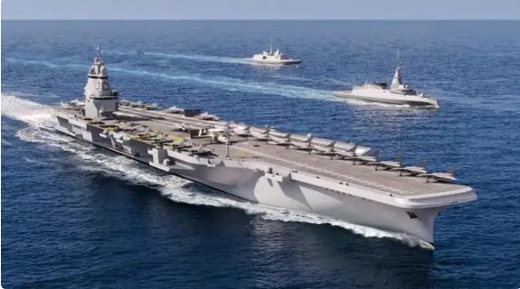 法國新型航母 PA-NG 航母。 圖：翻攝自 第一軍情