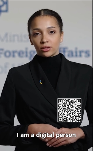 烏克蘭人工智慧（AI）發言人。 圖/取自帳號mfa_ukraine IG