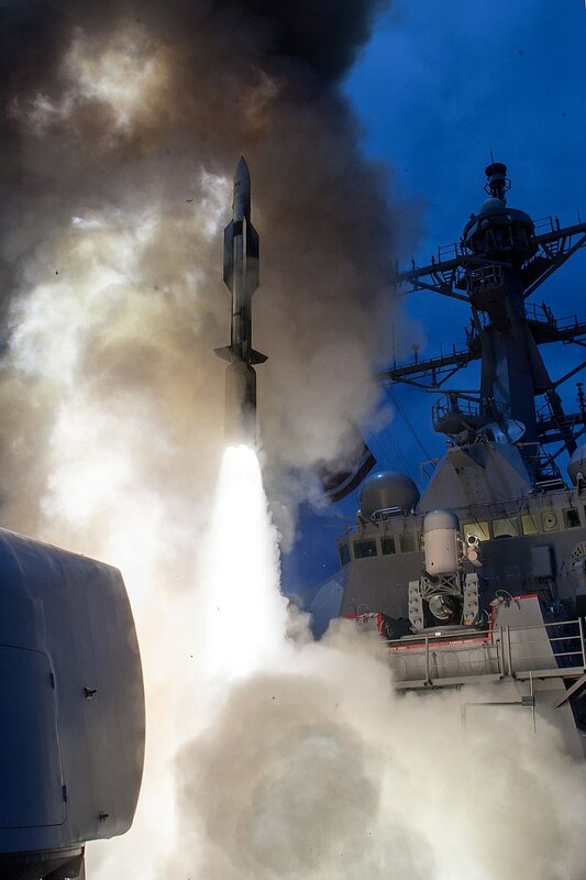 美國SM-6導彈有助於台灣抵抗中國 圖：取自維基百科　U.S. Navy photo　Public Domain