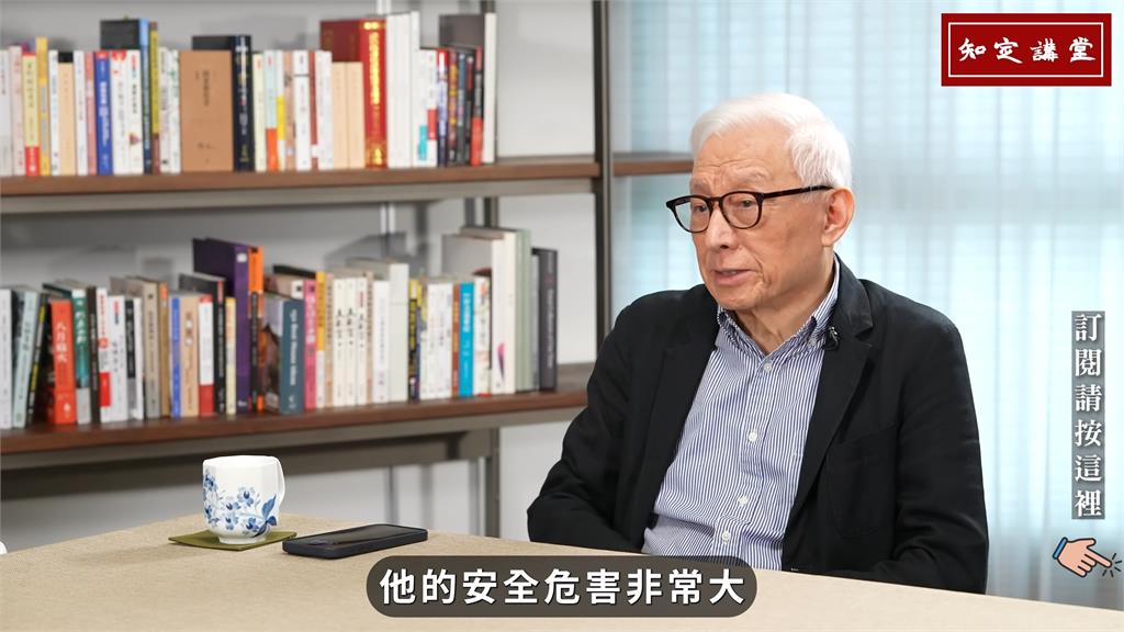 曹興誠也認為馬英九訪中，不斷宣揚「統一」等思想，煽動解放軍，對台灣危害非常大 圖：翻攝「知定講堂 曹興誠」YouTube