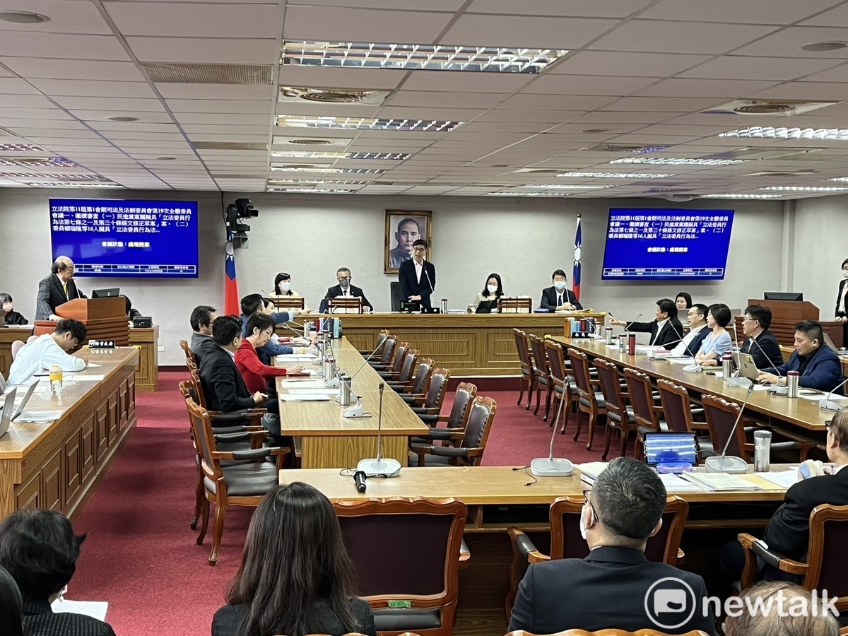 立院司法及法制委員會今日排審反性騷、立委參與秘密會議等國會改革法案修法。 圖：金大鈞/攝
