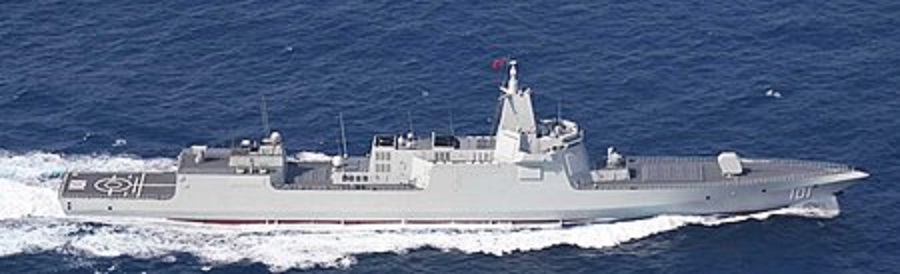 中國055 型飛彈驅逐艦。 圖：翻攝自維基百科