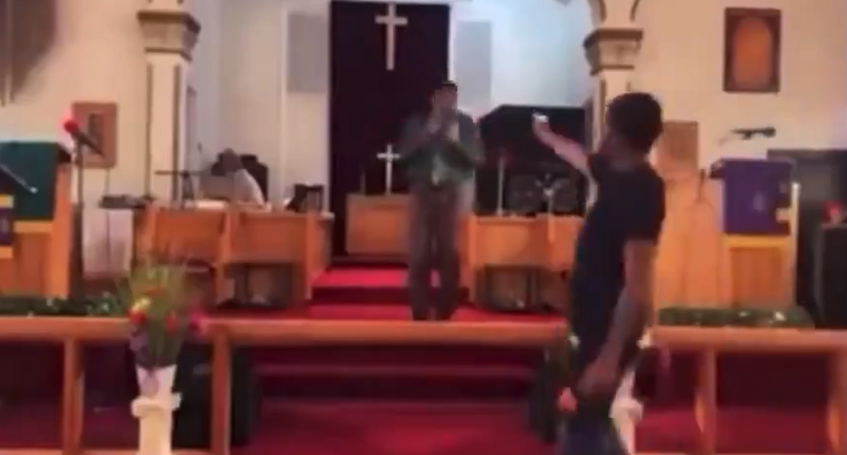 美國賓夕法尼亞州的一座教堂近期發生未遂的槍擊事件。 圖：翻攝自變態辣椒 RebelPepper X（前推特）帳號