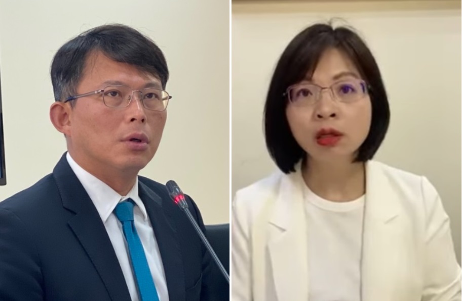 民眾黨立委黃國昌不接民進黨立委林淑芬辯論蘆洲南北側重劃區戰帖。 圖：周煊惠 / 攝、林淑芬臉書（資料照片）
