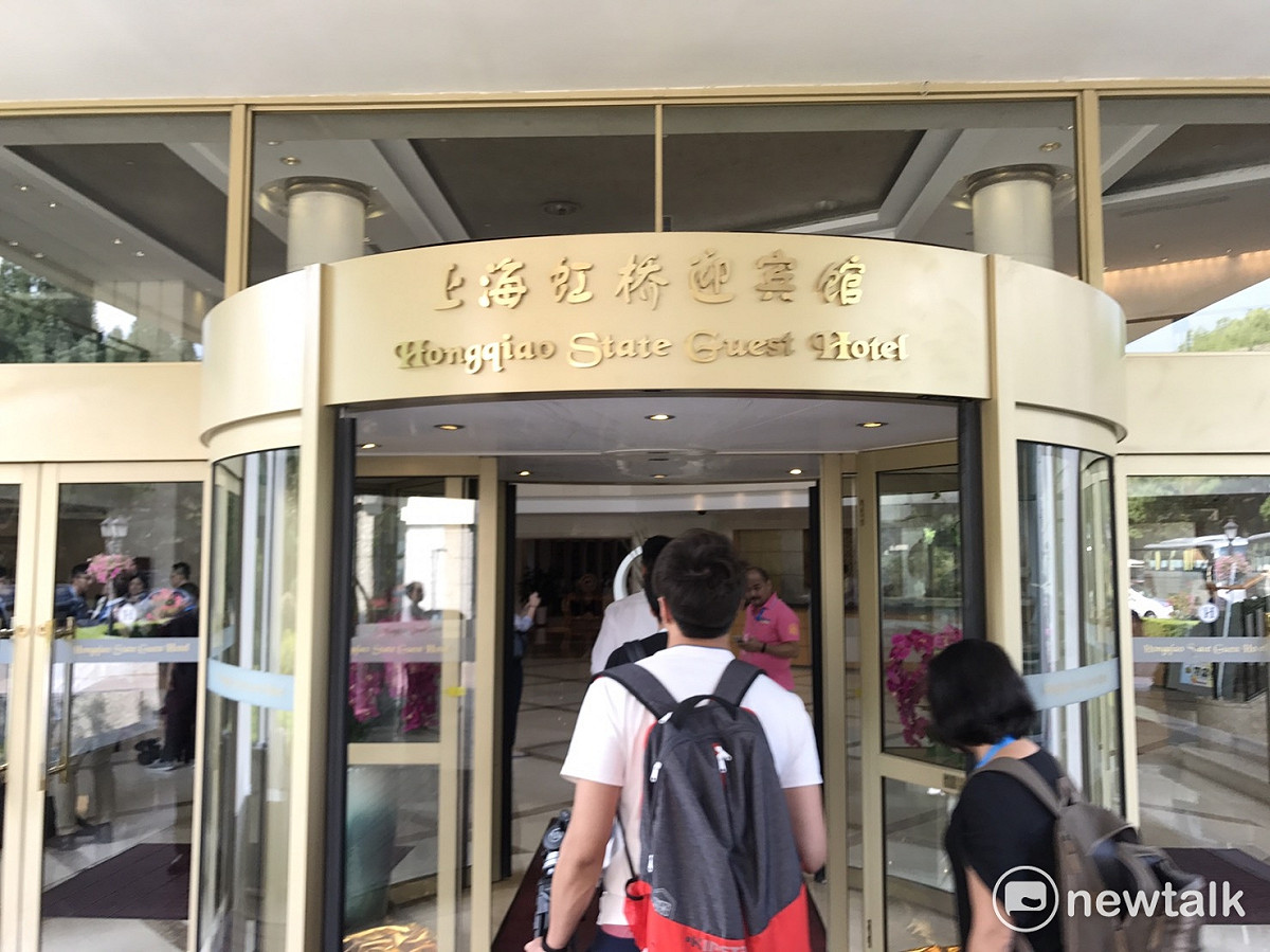 「柯張會」今日下午4時30分於上海虹橋迎賓館登場，該地點經常舉辦重要會議，中國國台辦主任張志軍將在此與台北市長柯文哲見面。 圖 : 周煊惠／攝