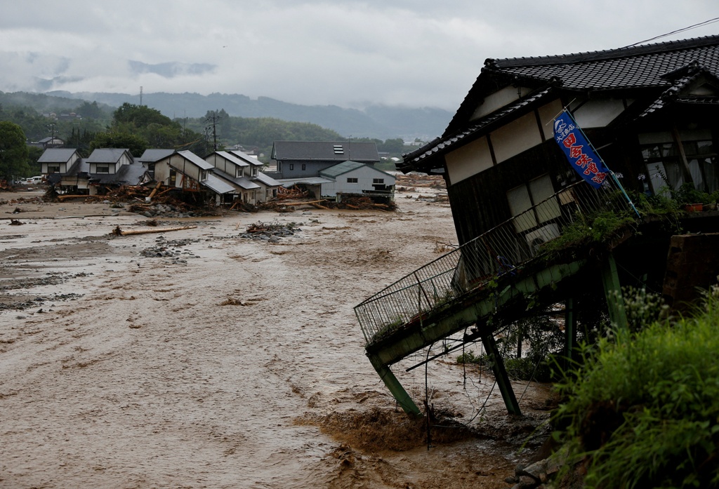 日本九州豪雨成災，蔡英文總統得知此事後非常關心，已透過總統府祕書長吳釗燮向日本台灣交流協會代表沼田幹夫表達慰問之。 圖：新頭殼資料照片