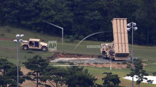駐韓美軍部署的終端高空防衛系統（THAAD，又稱薩德反導系統） 圖：達志影像 / 美聯社（資料照片）
