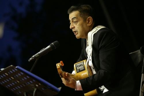 巴拉圭總統卡提斯（Horacio Cartes）今（11）日率團訪臺，蔡英文總統晚間在臺北賓館設宴款待，餐會現場也邀請巴拉圭吉他大師、臺灣女婿Roberto Zayas演奏巴國民謠，營造出輕鬆愉悅的夏夜氛圍。 圖：總統府提供