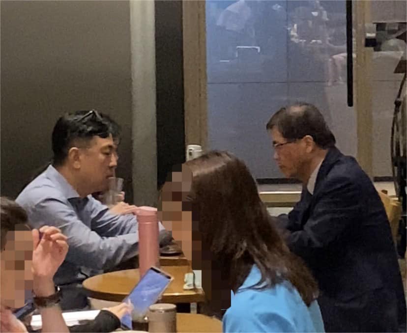國民黨立委王鴻薇接獲爆料，得知準交通部李孟諺與涉嫌遠航3掏空案的遠航前董事長張綱維律師一同喝咖啡。 圖：擷取自王鴻薇臉書