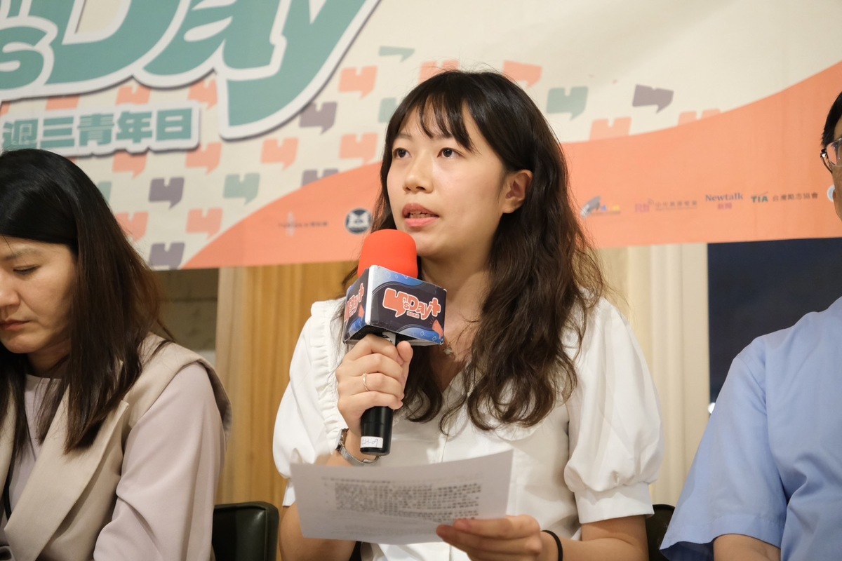 臺大社會系學生、行動山棧花總召張嘉恩。 圖：Y’s Day「週三青年日」提供