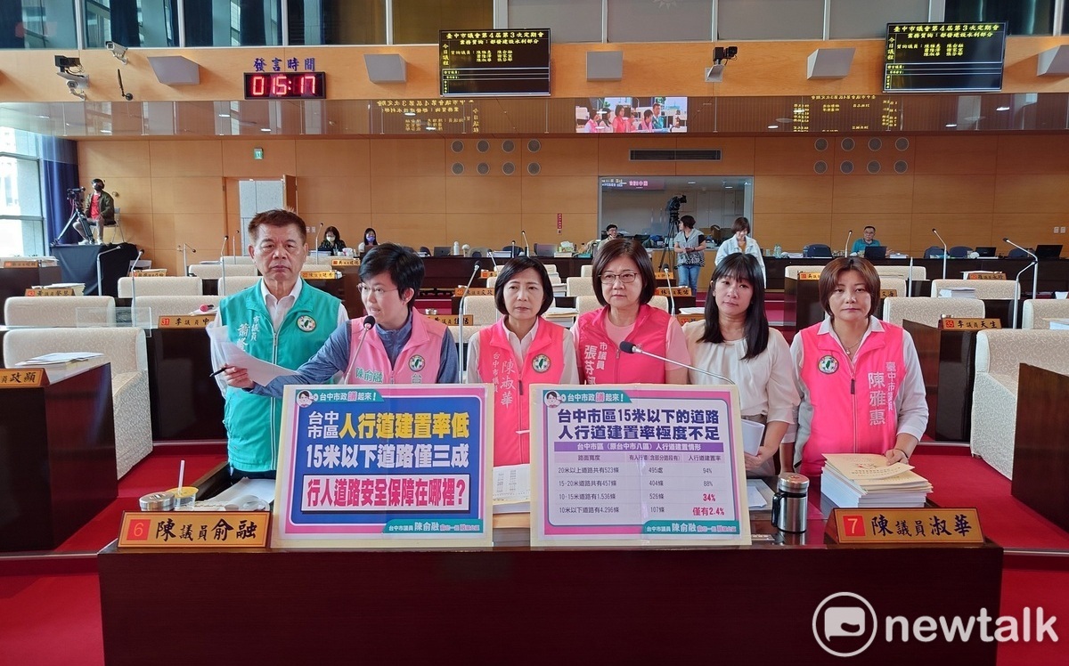 台中市區人行道極度不足 市議員批盧秀燕「敷衍的態度如何當總統」？