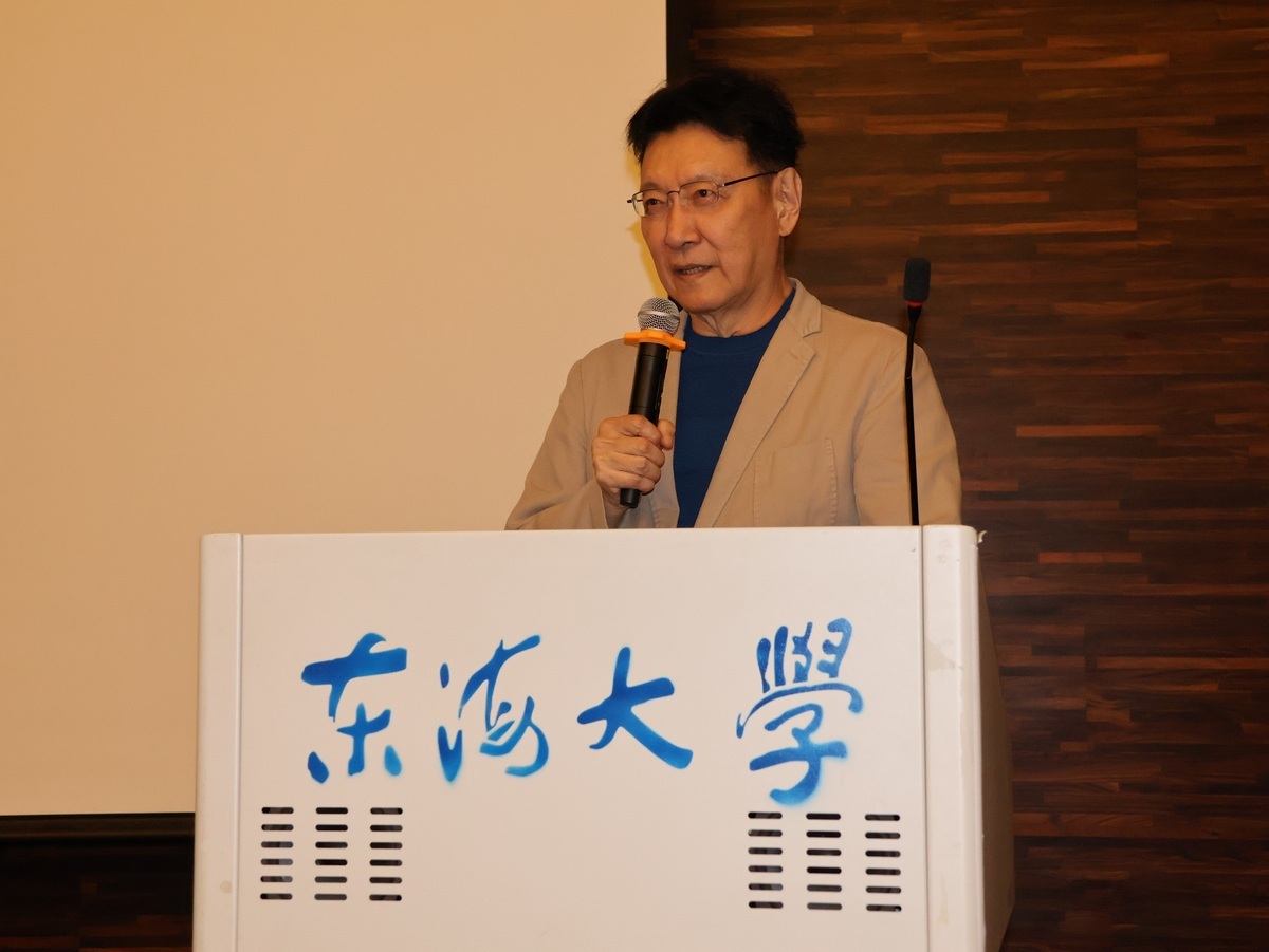 趙少康選後首次赴東海大學演講，強調參選副總統並非人生計畫。 圖：東海大學/提供