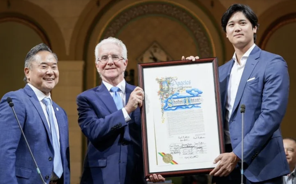 洛杉磯市表揚大谷翔平 訂5月17日大谷日