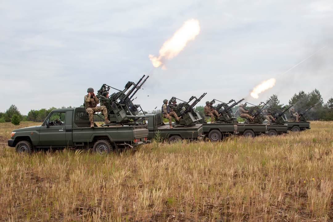 烏軍利用高射砲和便攜式防空系統，保護其基礎設施免受俄羅斯無人機攻擊。 圖：翻攝自 Artur Rehi X（前推特）帳號