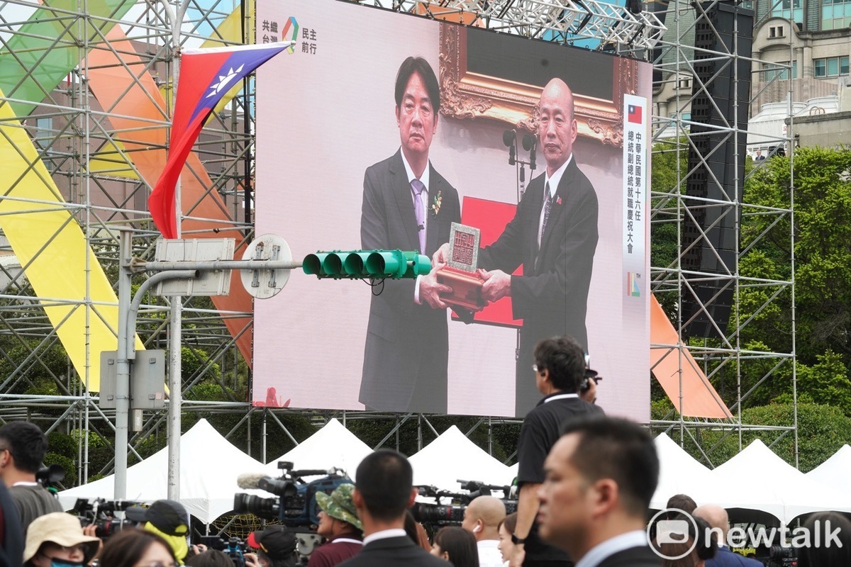 賴清德、蕭美琴今（20）日正式宣誓就職總統、副總統，蔡英文也正式結束其8年總統任期。 圖：張良一攝