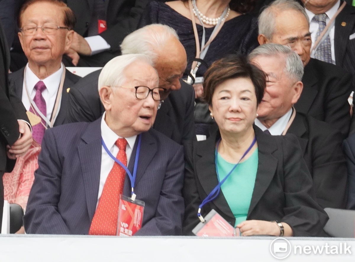 台積電張忠謀夫妻受邀出席賴清德就職典禮。 圖:張良一攝