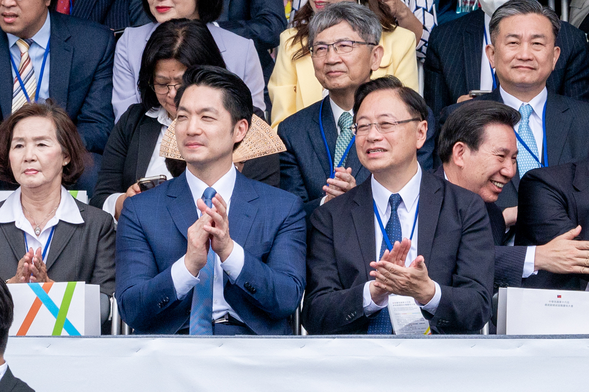 桃園市長張善政（右）今應邀出席正副總統就職典禮。 圖：桃園市政府/提供