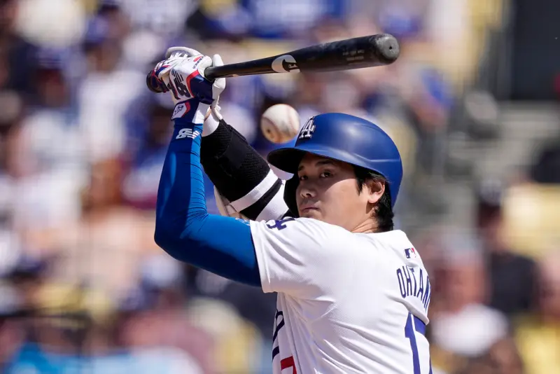 ▲道奇日籍二刀流球星大谷翔平今在延長賽10局下半當英雄，敲出大聯盟生涯第2支再見安打，幫助球隊以3：2力克紅人，奪下3連勝。（圖／美聯社／達志影像）