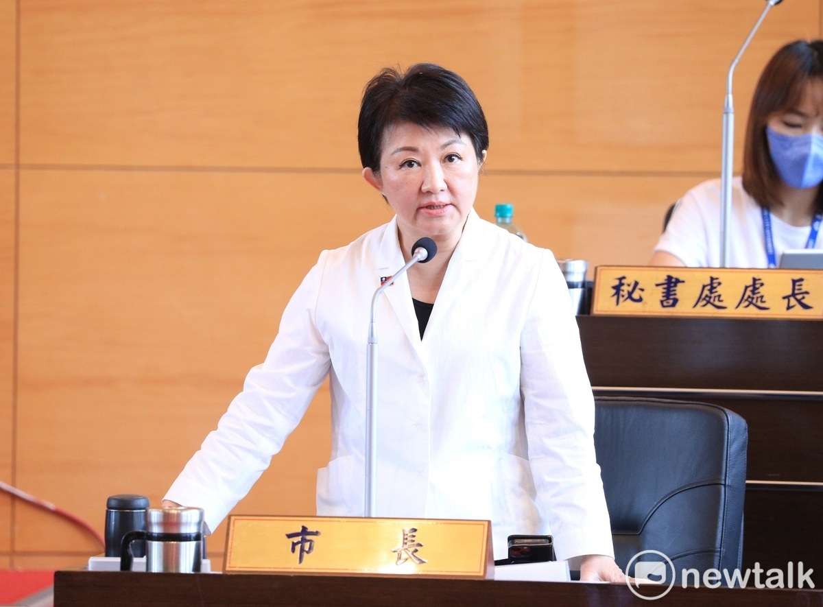 被問到對立院衝突有何看法？台中市長盧秀燕表示，行政機關不該評論民意機關。 圖：唐復年/攝