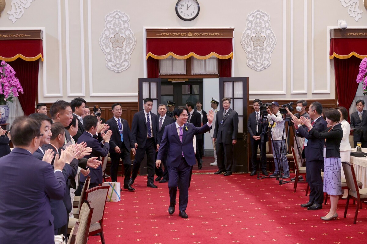 總統賴清德就職首日，午間其偕同副總統蕭美琴宴請日本國會議員慶賀團。 圖：總統府提供