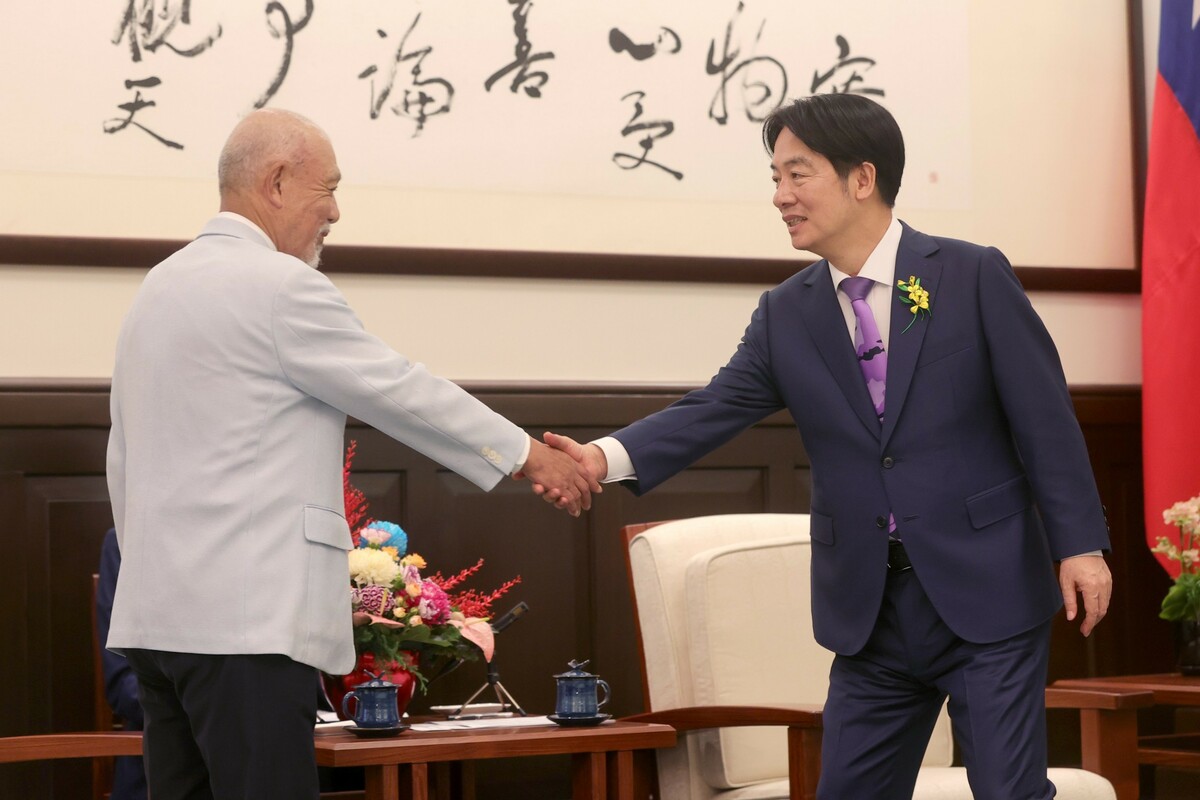 總統賴清德接見日本財團會長笹川陽平。 圖：總統府提供