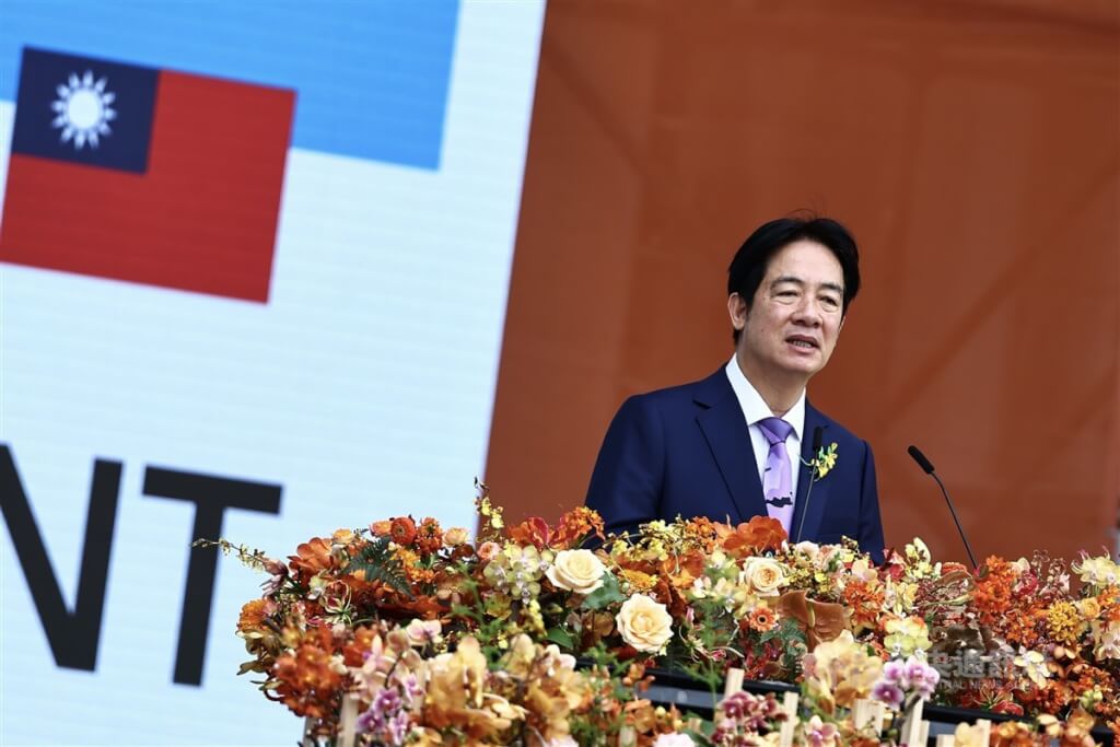 總統賴清德（圖）20日上午出席第16任總統副總統就職慶祝大會，以「打造民主和平繁榮的台灣」為題發表就職演說。 圖：中央社提供
