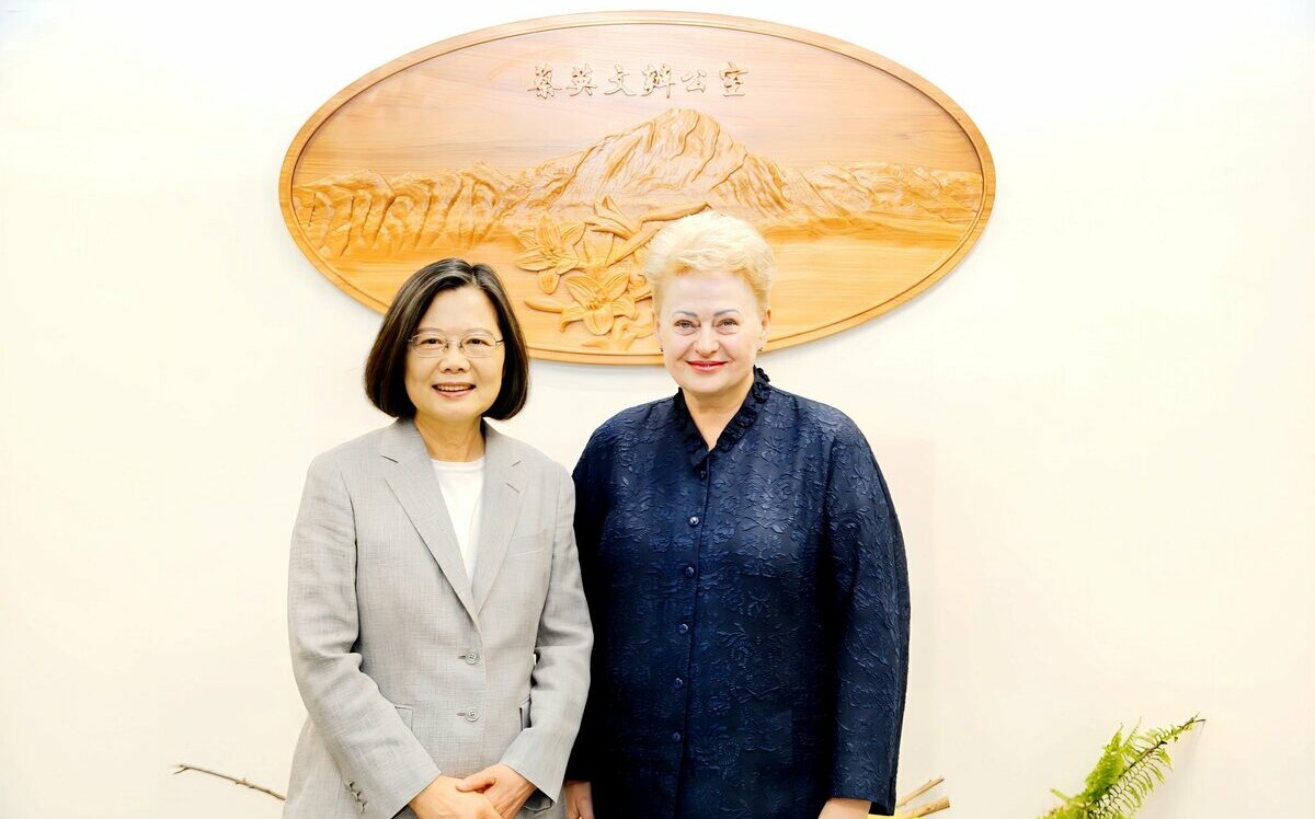 台立友好！蔡英文會見立陶宛前總統 卸任辦公室首個外賓