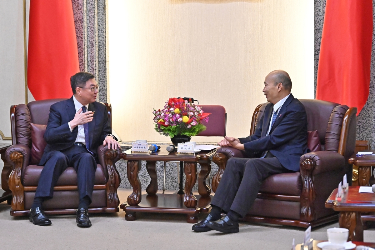 新上任的行政院長卓榮泰今（22）天中午到立法院拜會立法院長韓國瑜。 圖：擷自卓榮泰臉書粉專