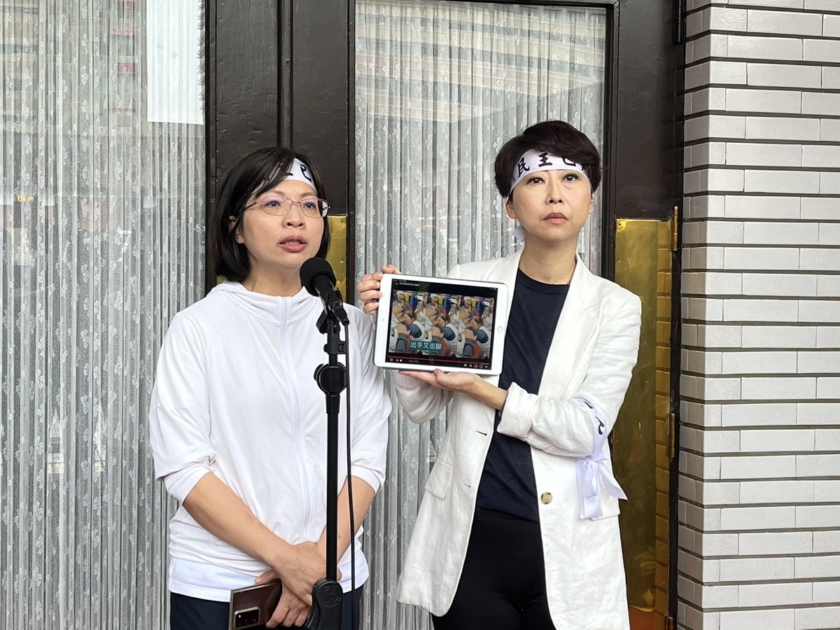 民進黨立委林淑芬痛批陳智菡在立委間的肢體衝突做政治操作。 圖：金大鈞/攝