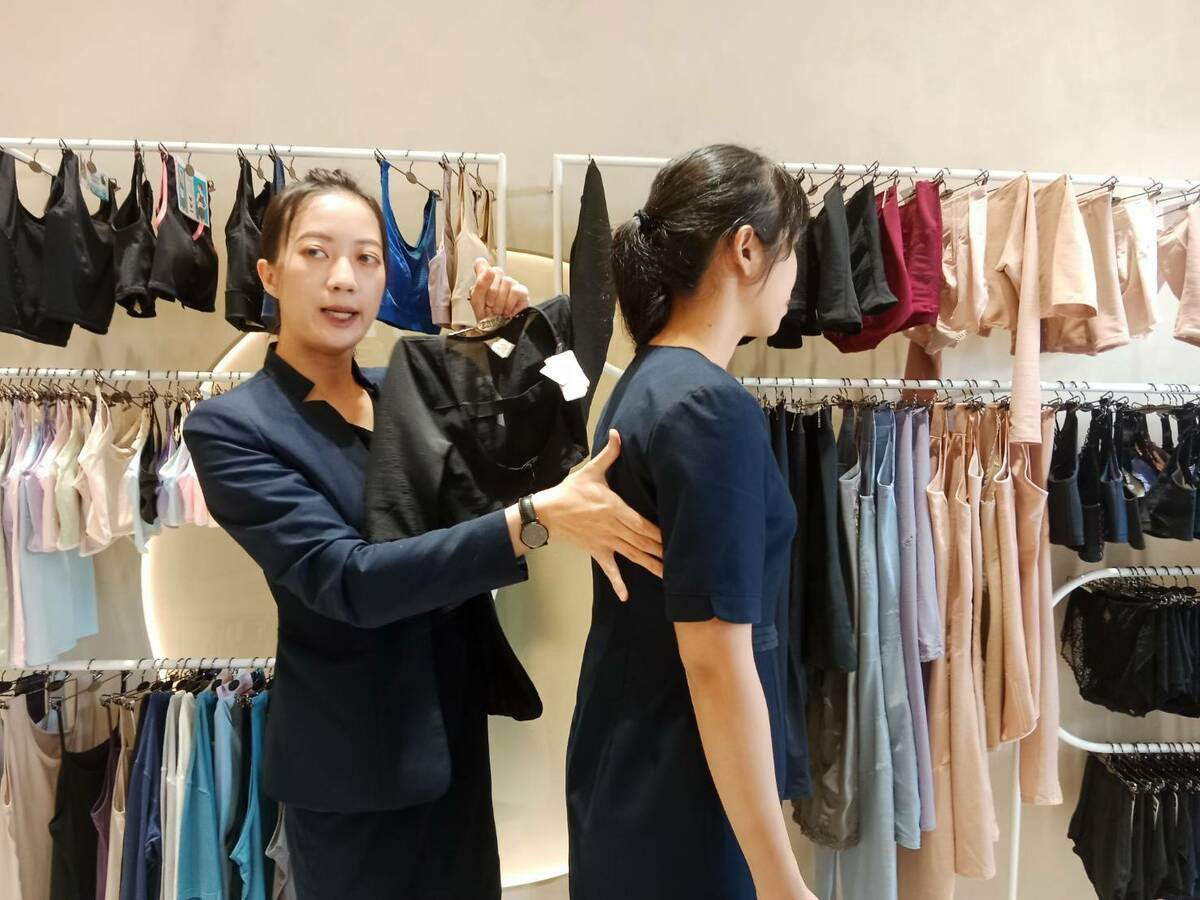 AI應用技術幫女性精準選擇內在美。 圖：孫家銘攝