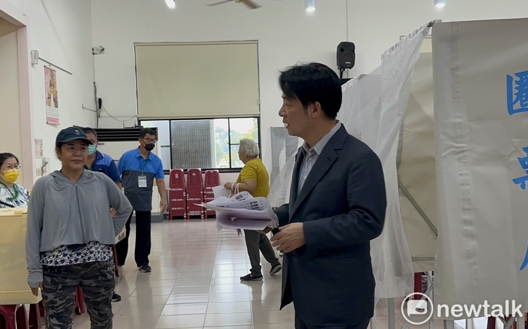 賴清德返台南投民進黨職選票 感謝拜登支持不捨藝人承受壓力