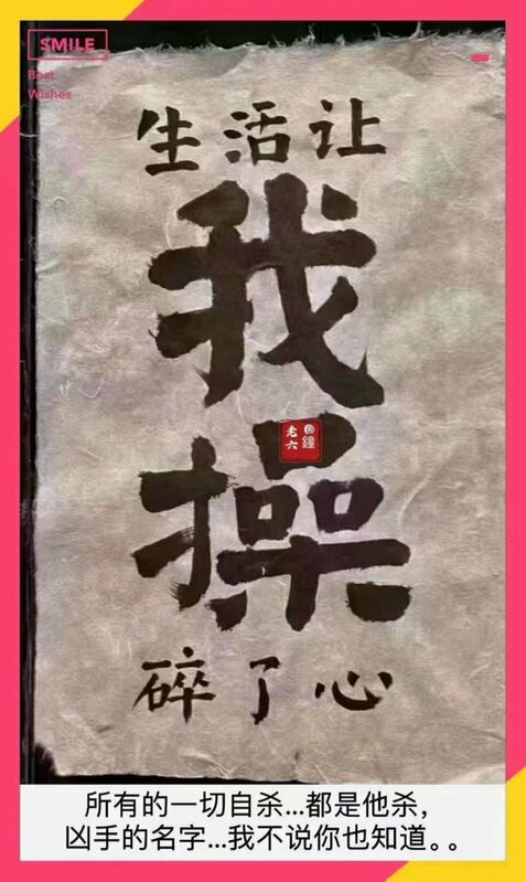 中國近期輕生人數急遽攀升，推主「 Petrichor 」認為一切的自殺都是他殺行為，而罪魁禍首是誰大家都心知肚明。 圖：翻攝自 @Jam79922967 X 帳號