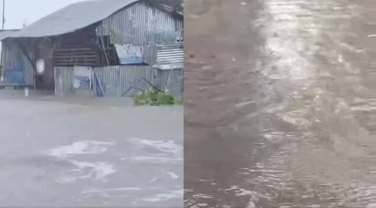 熱帶氣旋雷馬爾為印度和孟加拉帶來暴雨和強風，造成至少 17 人死亡。 圖：翻攝自 Earth42morrow X（前推特）帳號